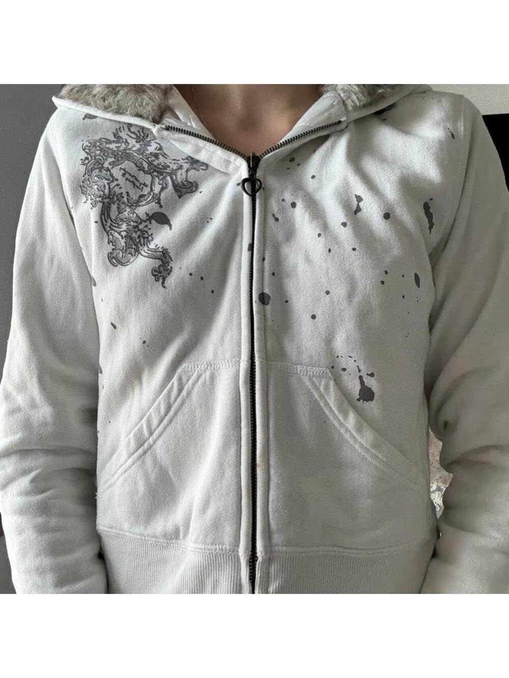 Reflex Women's White and Cream Hoody
